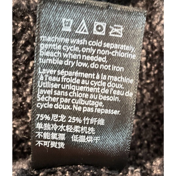 BAREFOOT DREAMS Cozychic Lite Circle Cardigan Heathered Carbon Black/ Gray L XL - Picture 9 of 9